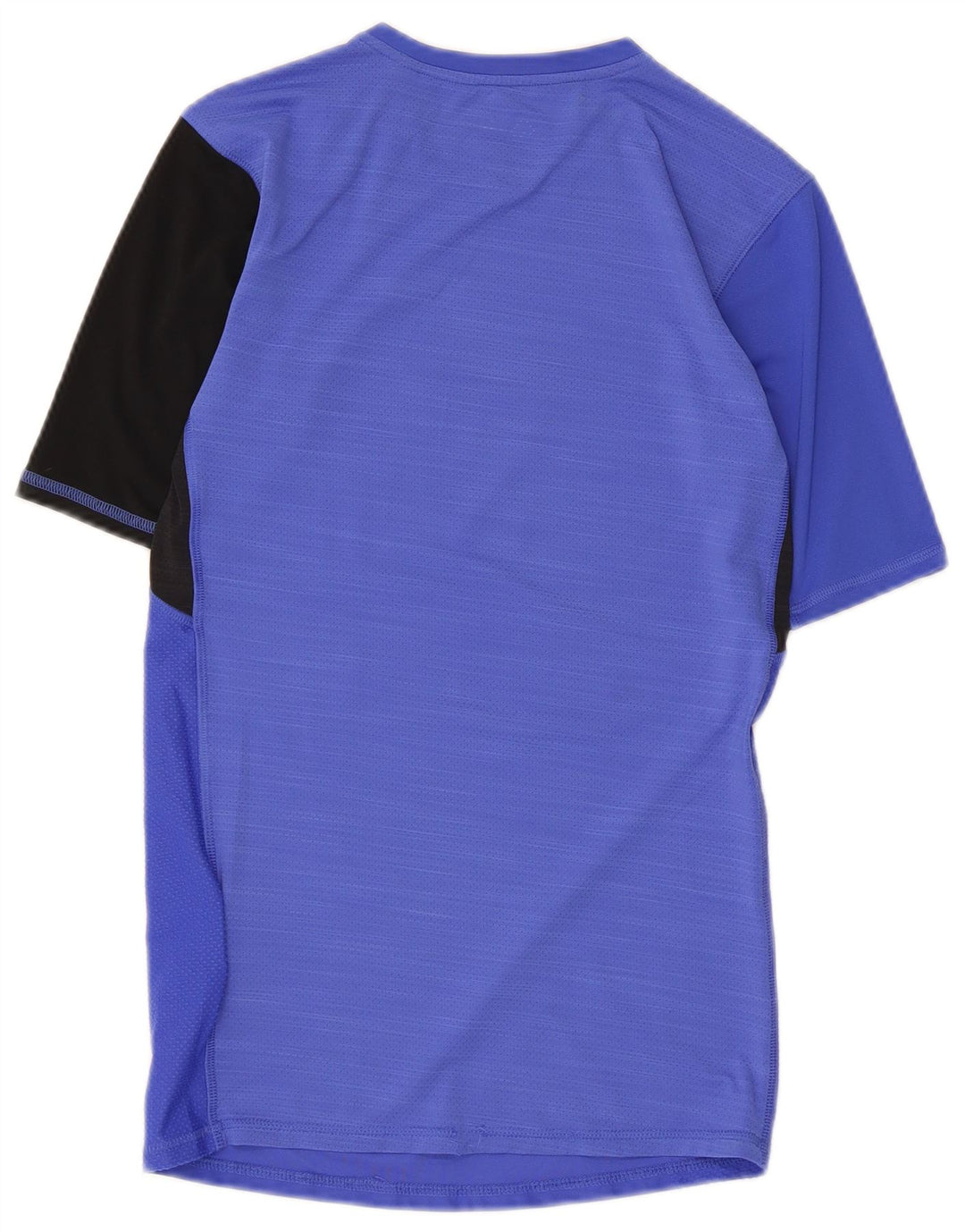 Reebok Damen T-Shirt Top UK 12 Mittelblaues Colourblock-Polyester