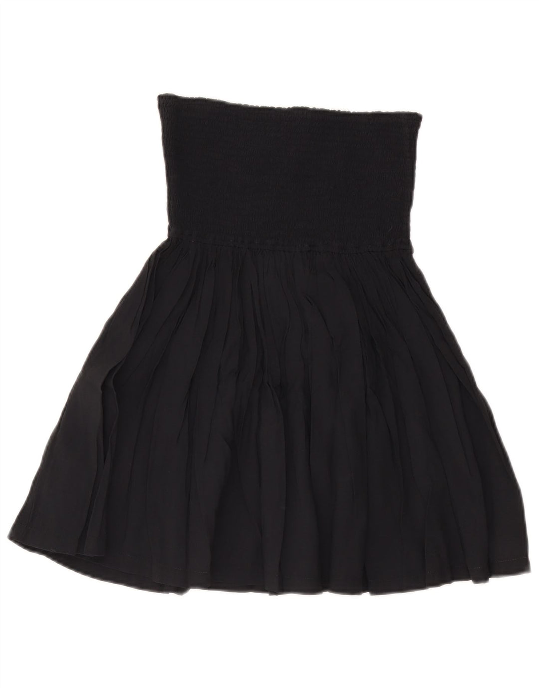 LEMON Damen-Rock in A-Linie mit hoher Taille, mittelgroß, W28, marineblaue Viskose