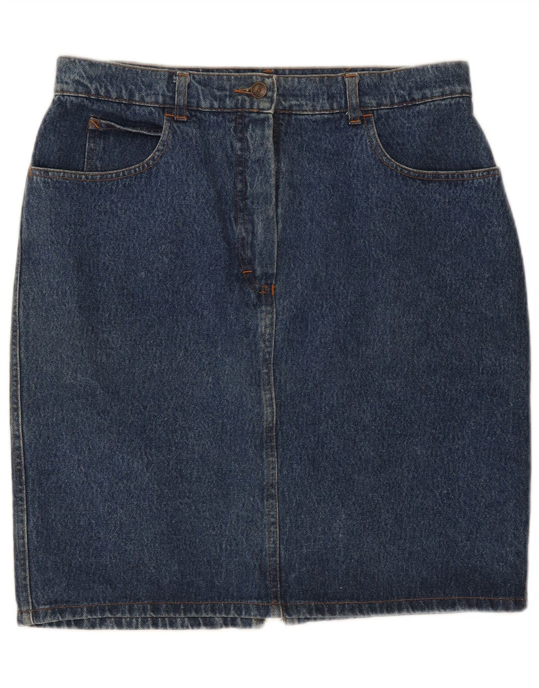 Vintage Damen Jeansrock W32 Groß Blau
