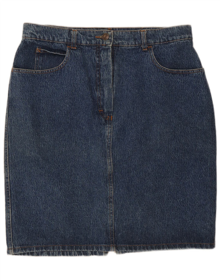 Vintage Damen Jeansrock W32 Groß Blau
