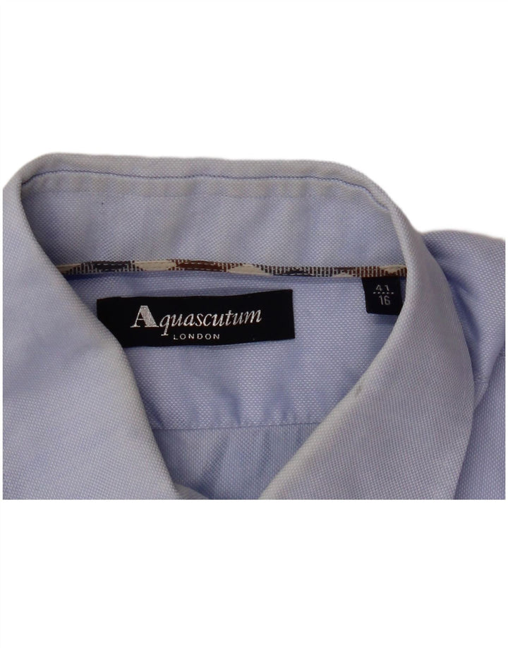 Aquascutum Herrenhemd Größe 41 16 Large Blau