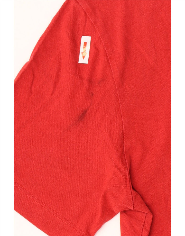 Nike Herren-T-Shirt mit Grafik, Größe S, rote Baumwolle