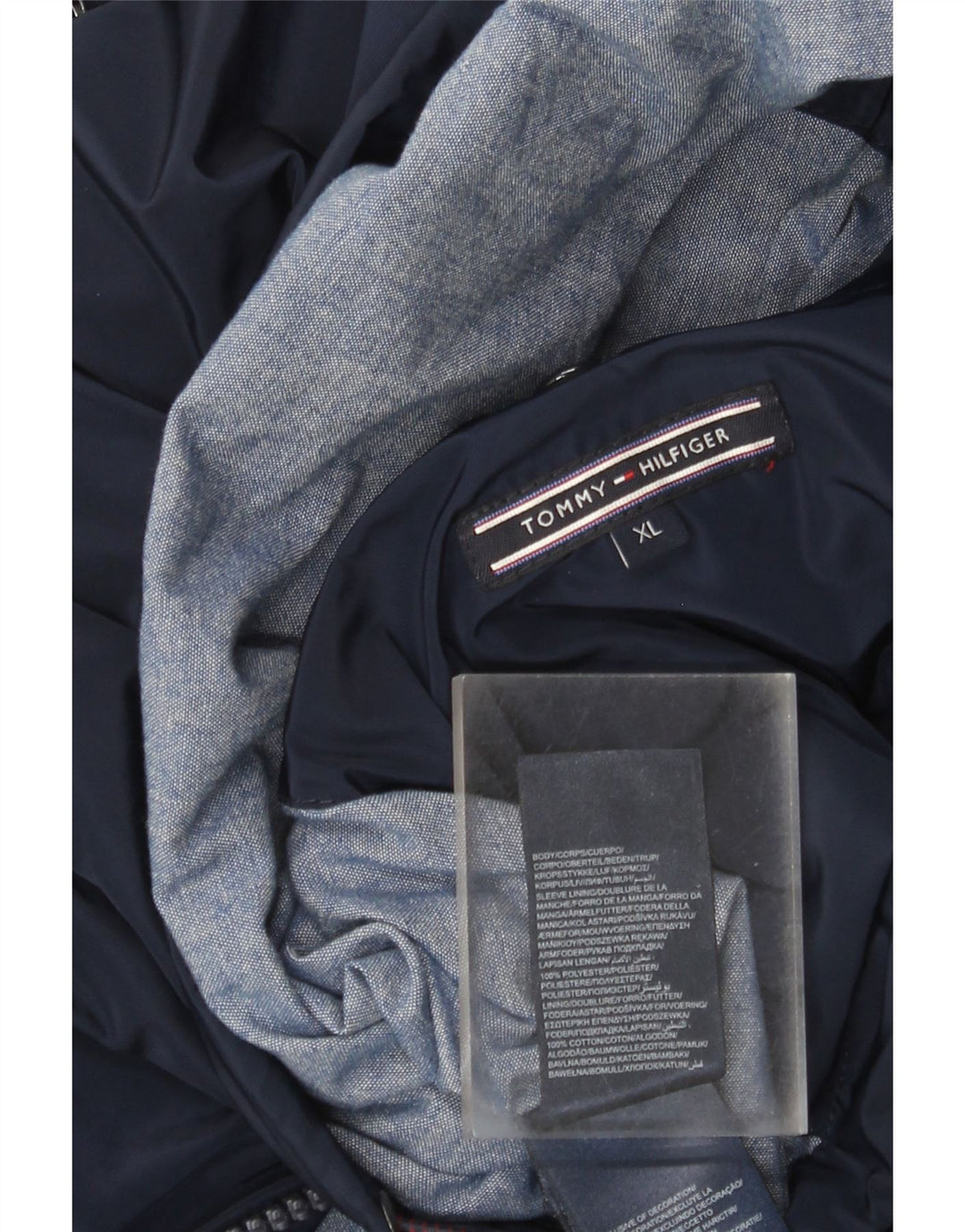 Tommy Hilfiger Herren Windjacke UK 42 XL Marineblau Polyester