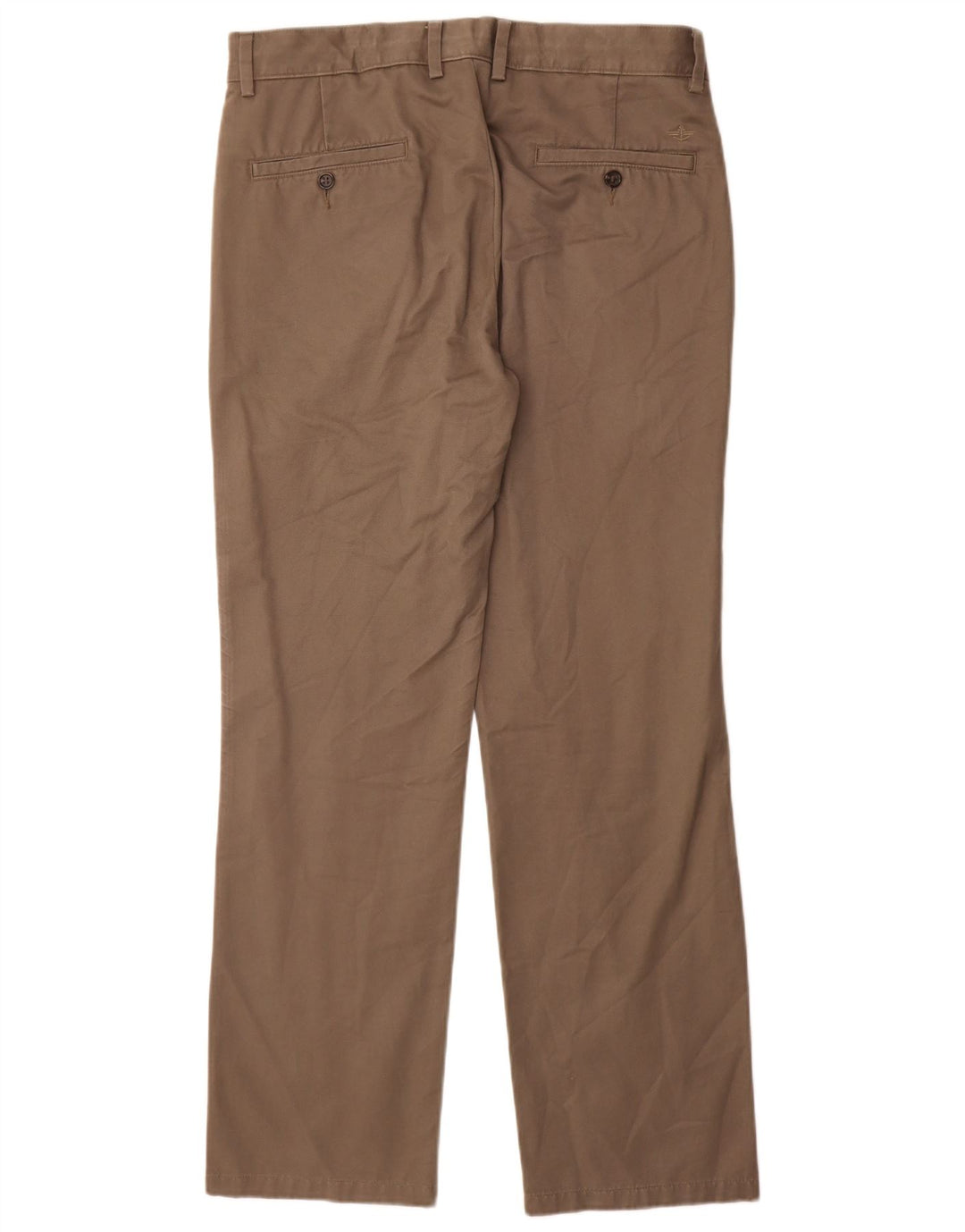 Dockers Gerade Chinohose für Herren, W34, L32, Grau, Baumwolle