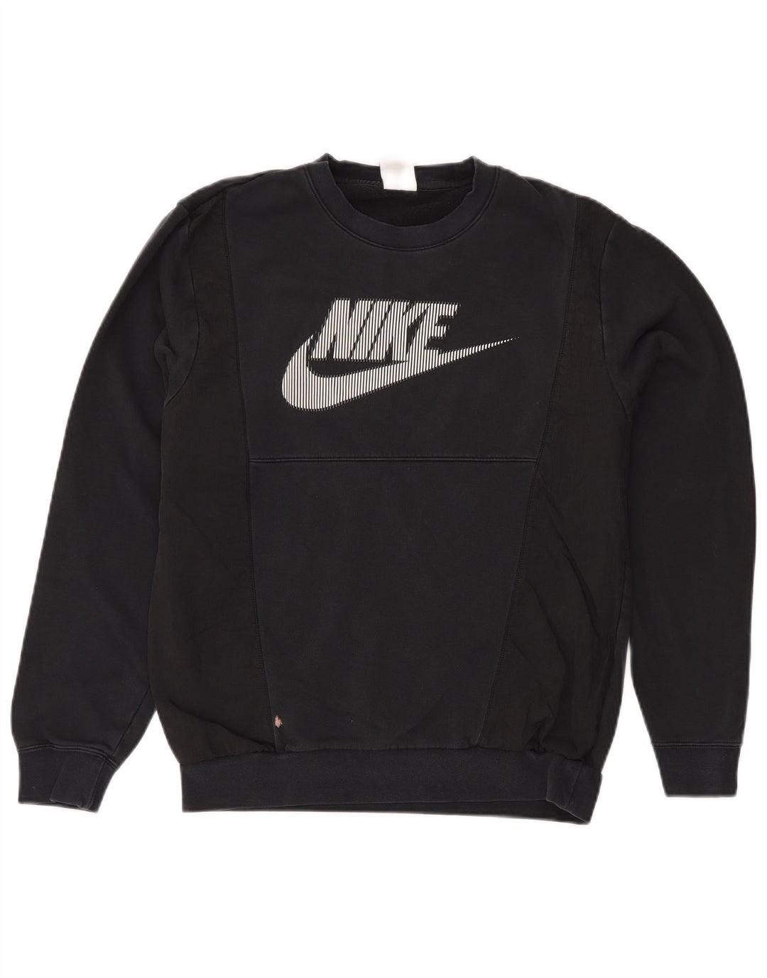 Nike Herren-Sweatshirt mit Grafik, Größe S, Schwarz, Colourblock-Baumwolle
