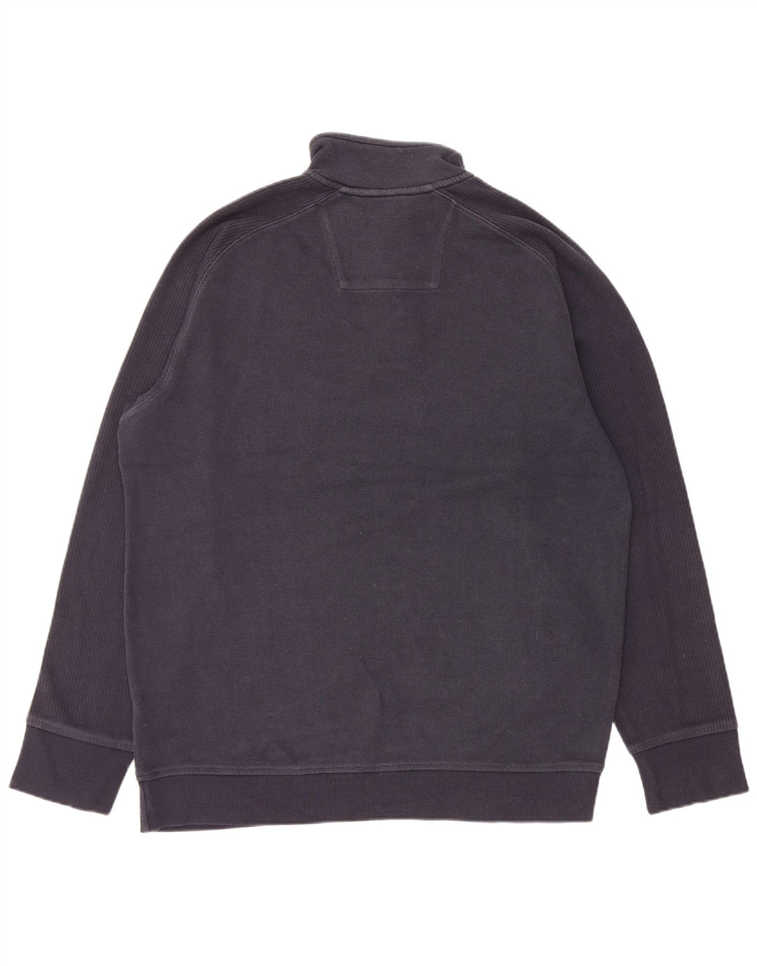 Marks & Spencer Herren-Pullover mit Knopfkragen, Mittelblau