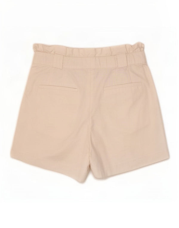Zara Damen Pegged Chino Shorts Medium W28 Weiß