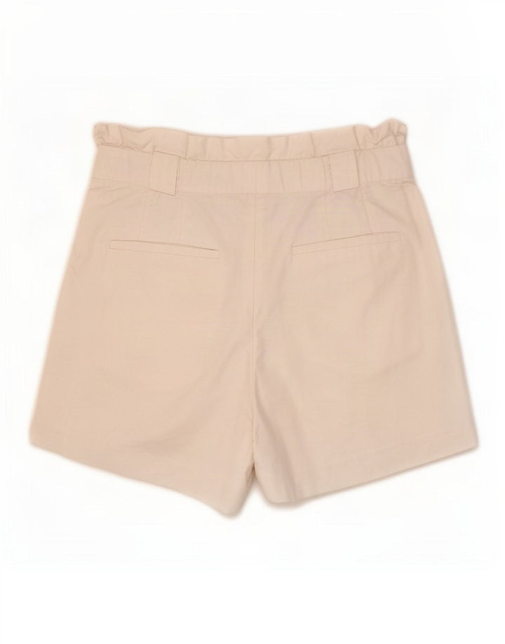 Zara Damen Pegged Chino Shorts Medium W28 Weiß