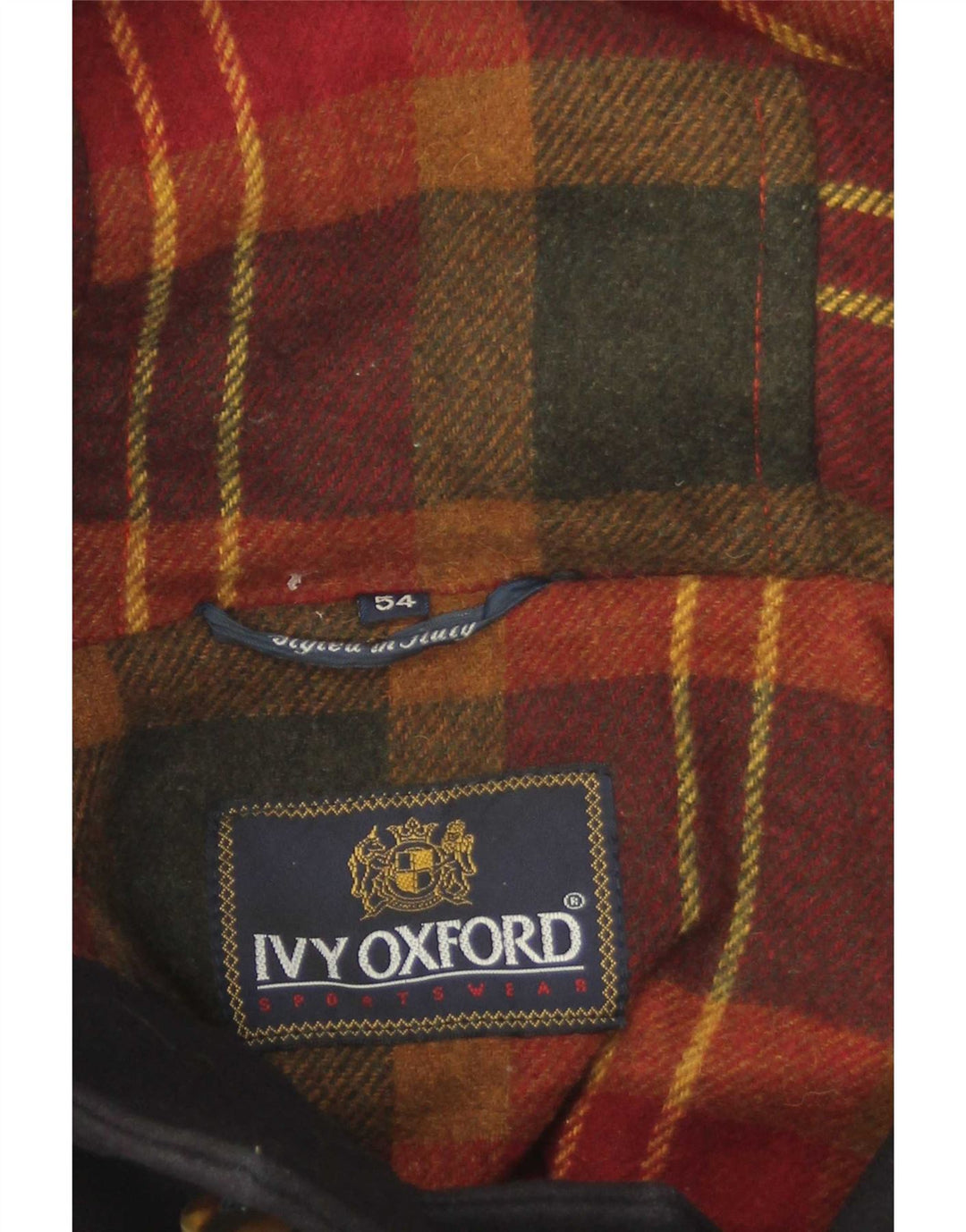 Ivy Oxford Herren-Dufflecoat mit Kapuze IT 54 2XL Schwarz Polyester