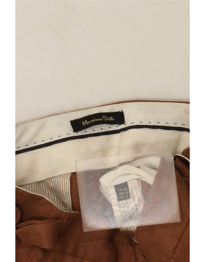 Massimo Dutti Damen Regular Chinohose EU 40 Medium W30 L31 Braun