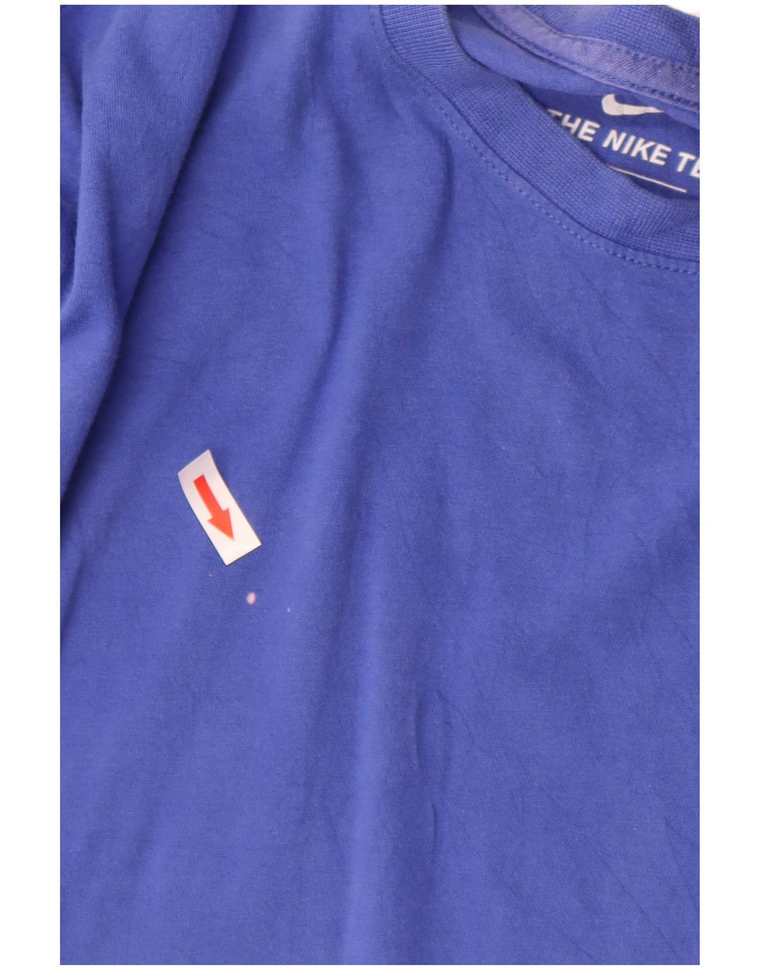 Nike Damen T-Shirt Top UK 16 Large Blau Baumwolle