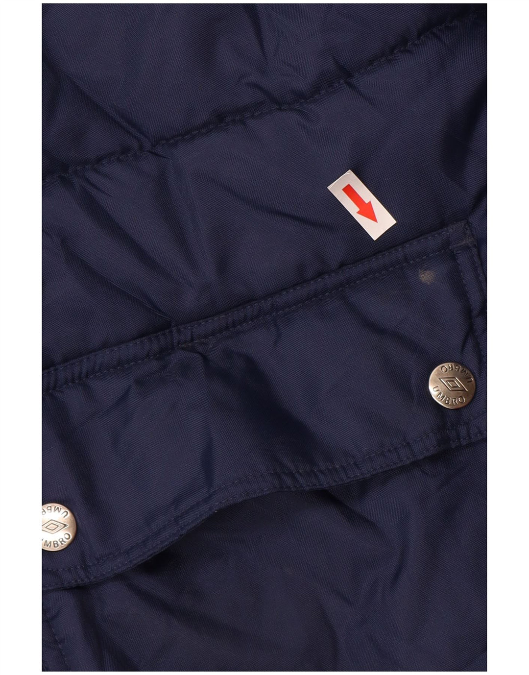 UMBRO Herren Graphic Wattierte Jacke UK 38 Medium Marineblau Nylon