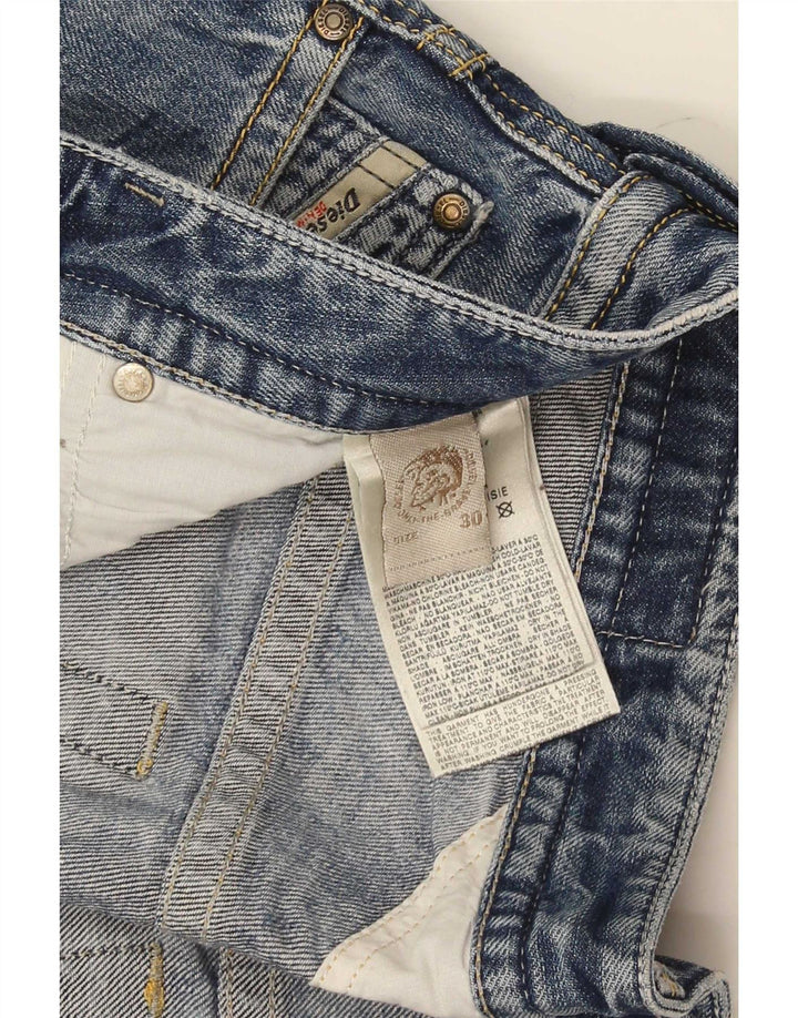 Diesel Herren Distressed Slim Jeans W30 L33 Blaue Baumwolle