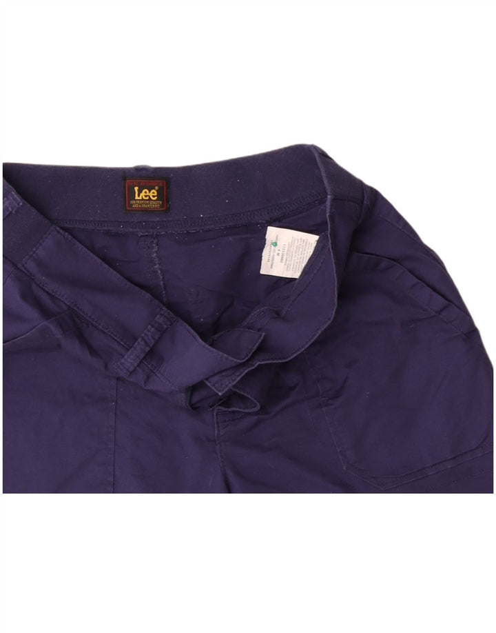Lee Damen Chinoshorts US 6 Medium W30 Marineblaue Baumwolle