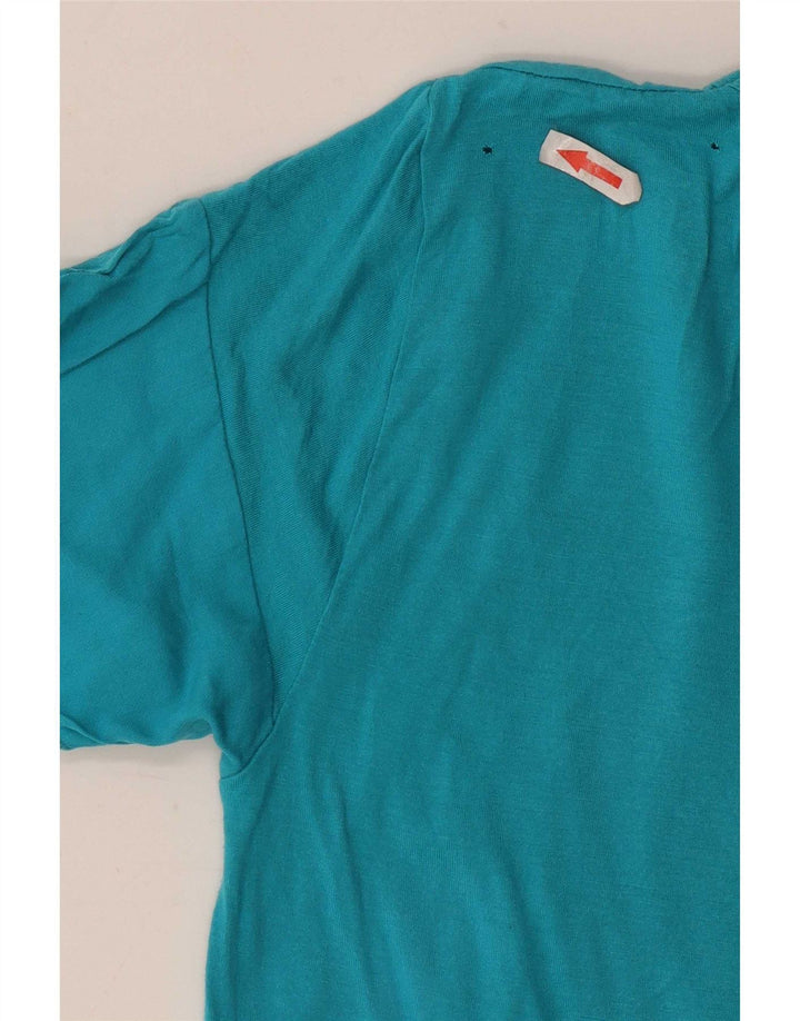 Armani Jeans Damen T-Shirt Top UK 12 Mittelblau