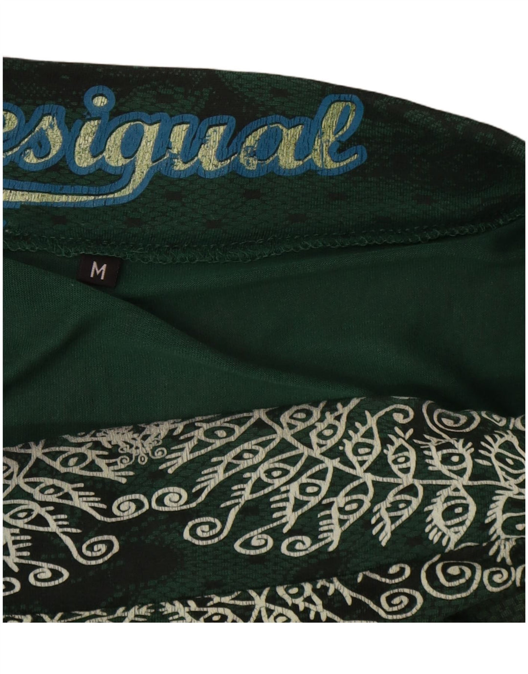 Desigual Damen A-Linienrock Medium W30 Grün geblümt