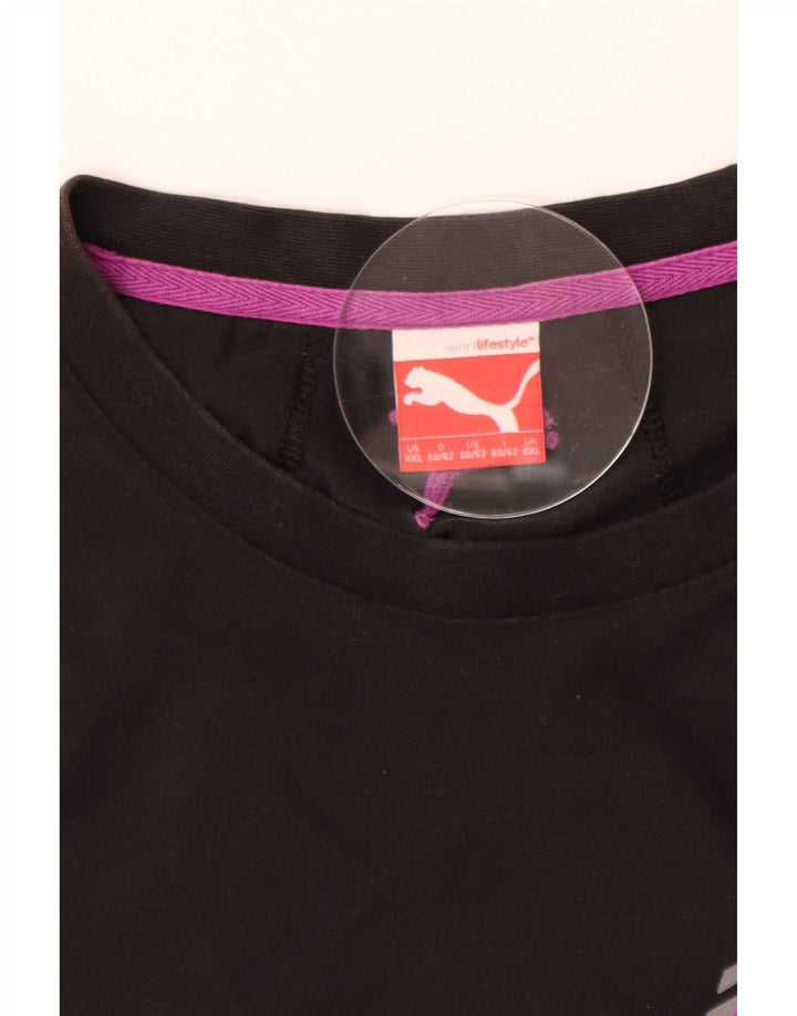 Puma Herren Grafik T-Shirt Top 2XL Schwarz