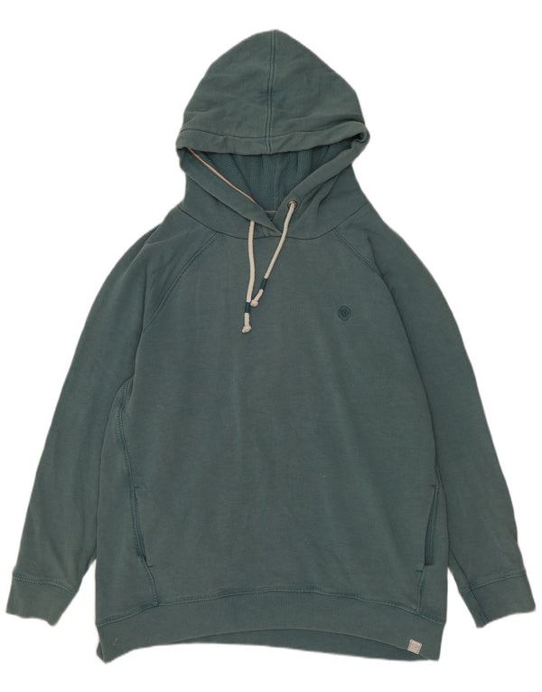 Fat Face Damen Kapuzenpullover UK 14 Mittelgrüne Baumwolle