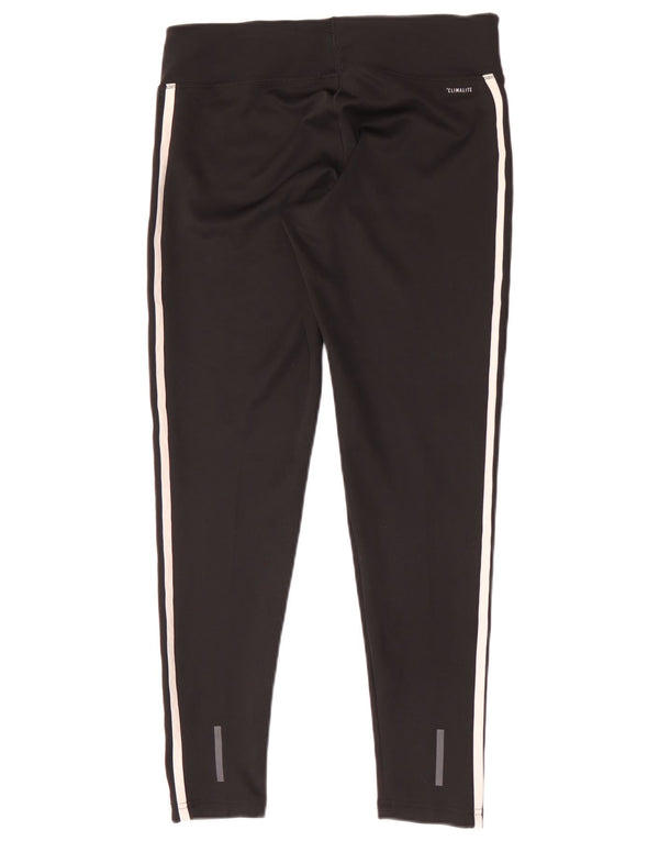 Adidas Damen Climalite Leggings UK 12/14 Medium Schwarz Polyester