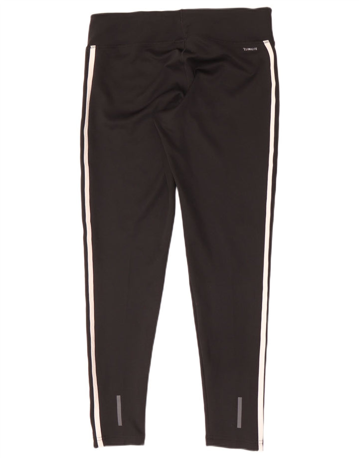 Adidas Damen Climalite Leggings UK 12/14 Medium Schwarz Polyester