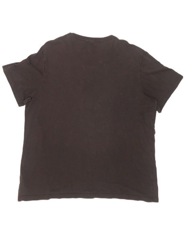 Adidas Herren Grafik T-Shirt Top XL Schwarz Baumwolle