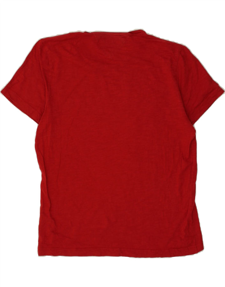 TOMMY HILFIGER Mens T-Shirt Top Large Red Cotton Vintage Tommy Hilfiger and Second-Hand Tommy Hilfiger from Messina Hembry 