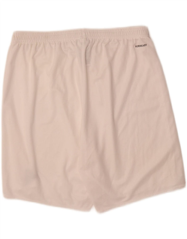 ADIDAS Mens Sport Shorts XL  White Polyester Vintage Adidas and Second-Hand Adidas from Messina Hembry 