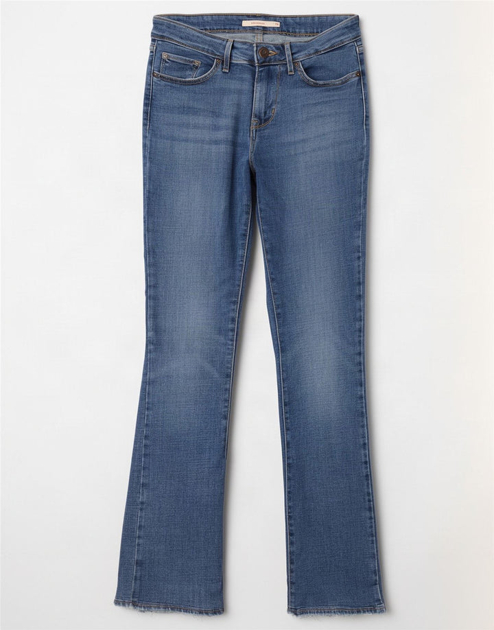Levi's Damen 715 Bootcut Jeans W29 L32 Blaue Baumwolle