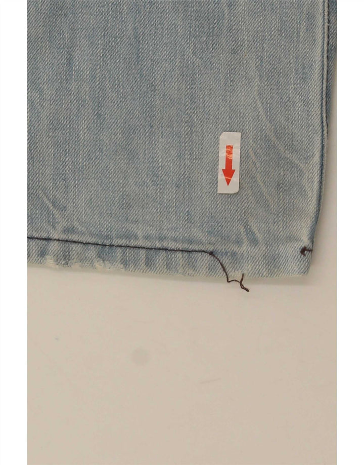 Replay Herren Straight Jeans W36 L34 Blaue Baumwolle