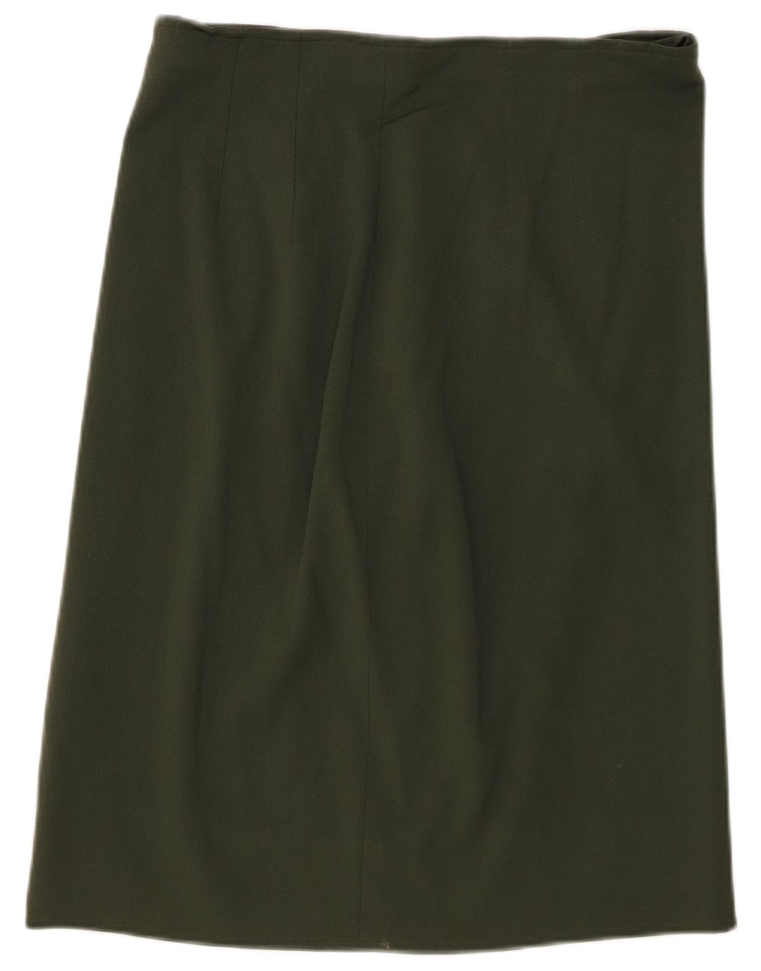 ICEBERG Damen gerader Rock W30 Medium Khaki Wolle