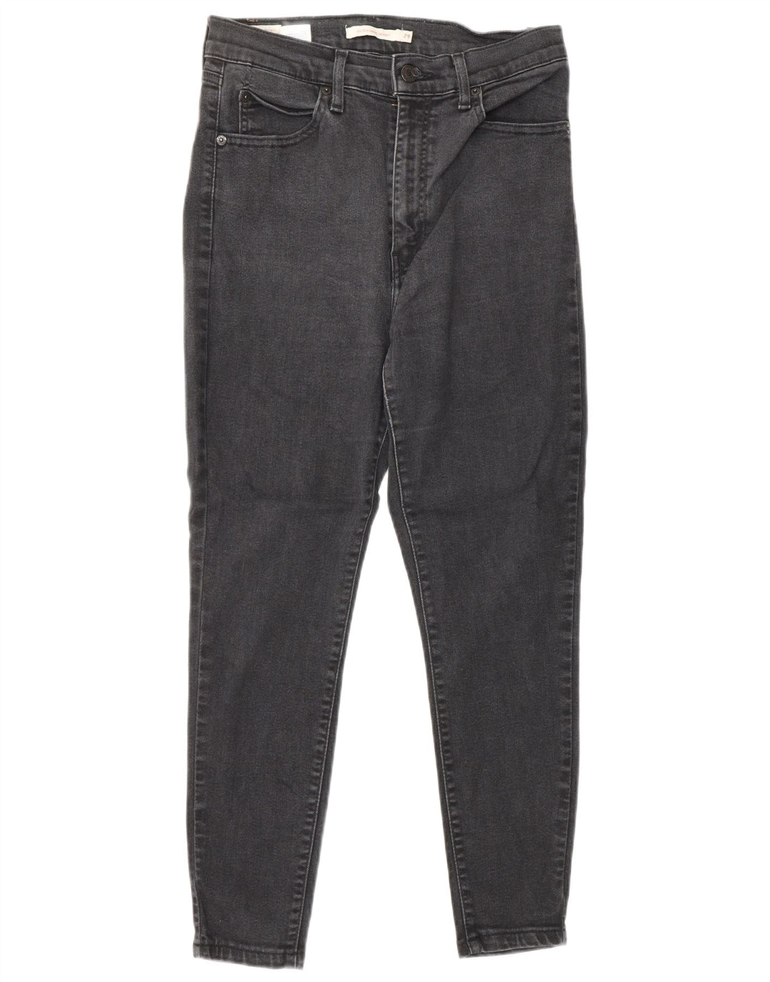 LEVI'S Damen Retro High Rise Skinny Jeans W29 L25 Schwarze Baumwolle