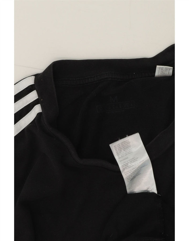 Adidas Herren T-Shirt Top Medium Schwarz Baumwolle