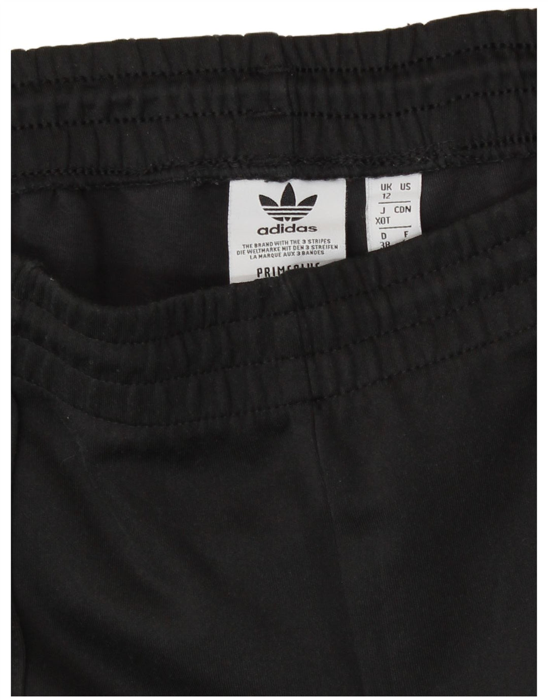Adidas Damen Trainingshose UK 12 Medium Schwarz Polyester
