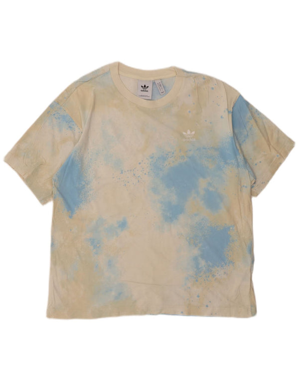 Adidas Herren T-Shirt Top Medium Mehrfarbig Tie Dye Baumwolle