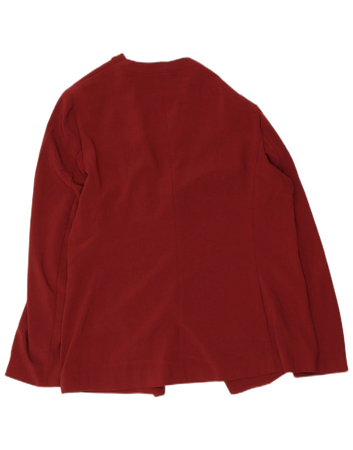 Marks & Spencer Damen-Cardigan-Oberteil UK 16 Large Burgunderrot Polyester