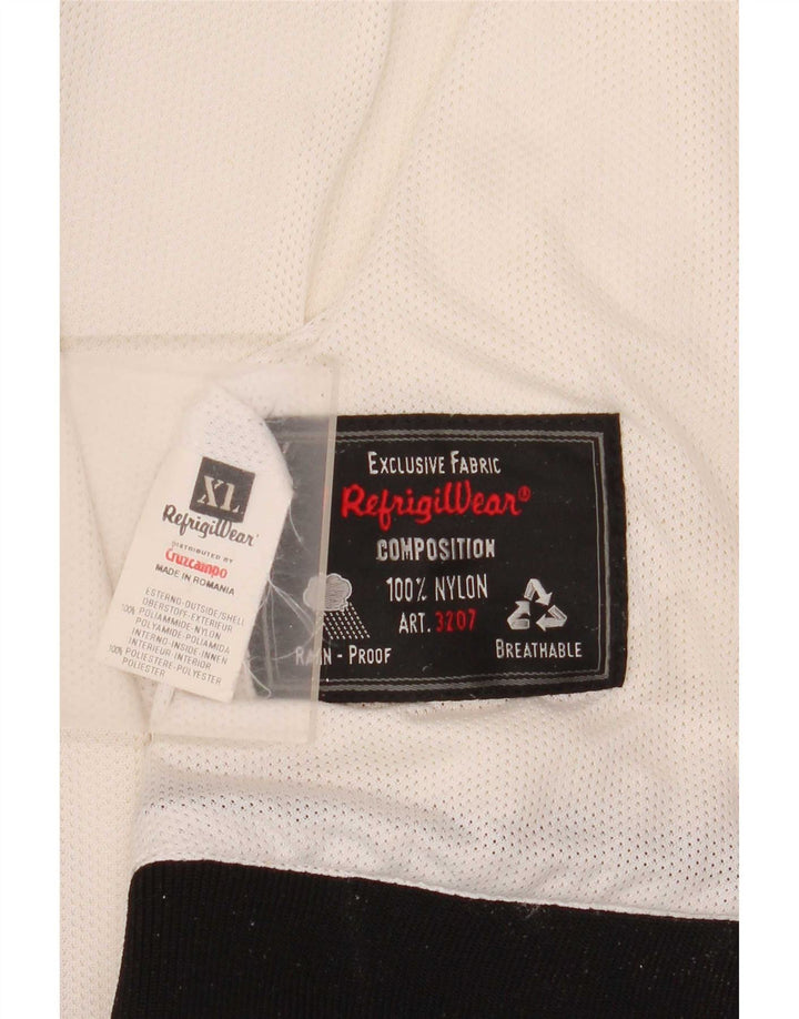 Refrigiwear Herren Bomberjacke UK 42 XL Off White Colourblock Nylon