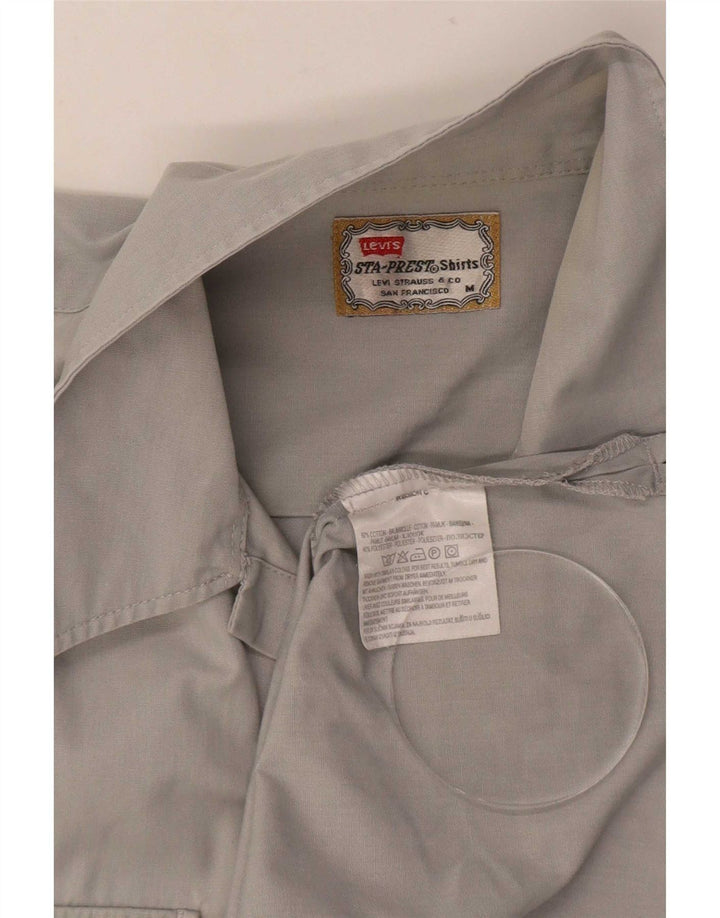 Levi's Herren-Kurzarmhemd aus mittelgrauer Baumwolle