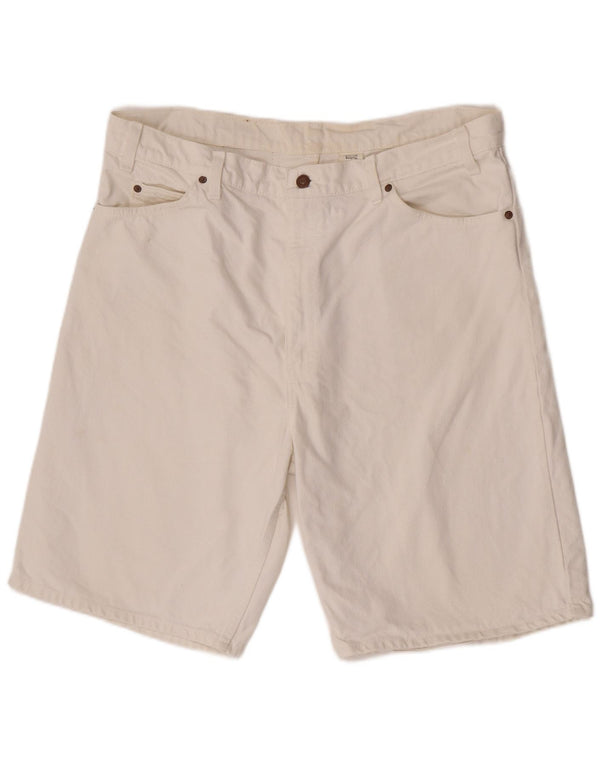 Levi's Herren 550 Denim Shorts W40 XL Weiße Baumwolle