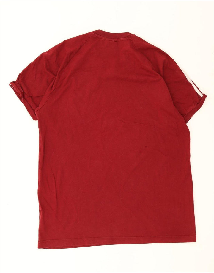 Adidas Herren T-Shirt Top Große rote Baumwolle