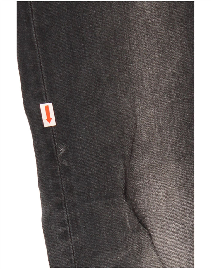 Superdry Distressed Skinny Jeans für Damen, W30 L32, schwarze Baumwolle