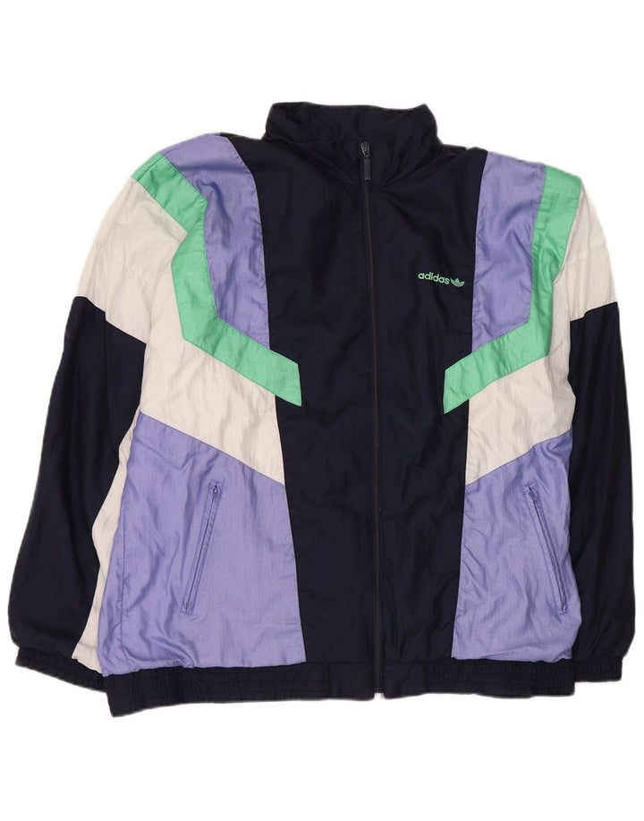 Adidas Herren Trainingsanzug Top Jacke 2XL Mehrfarbig Colourblock Polyamid