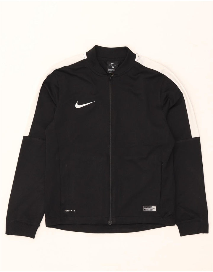 Nike Dri-Fit-Trainingsanzugoberteil für Jungen, 10–11 Jahre, Mittelschwarz, Farbblock