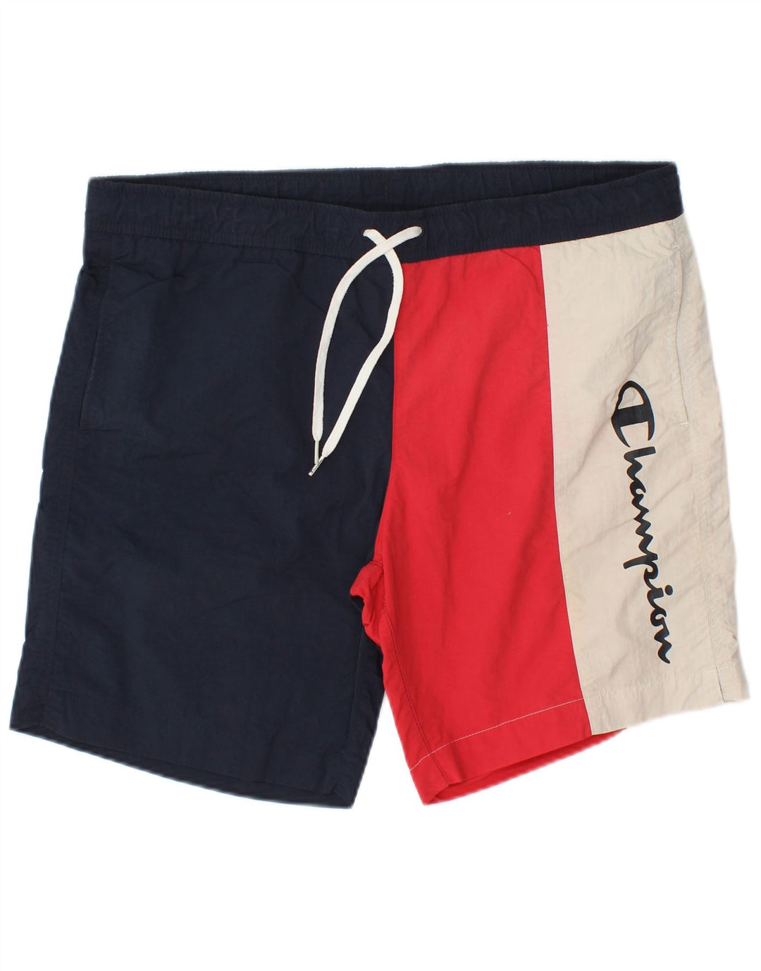 Champion Herren-Badeshorts mit Grafik, groß, Marineblau, Farbblock