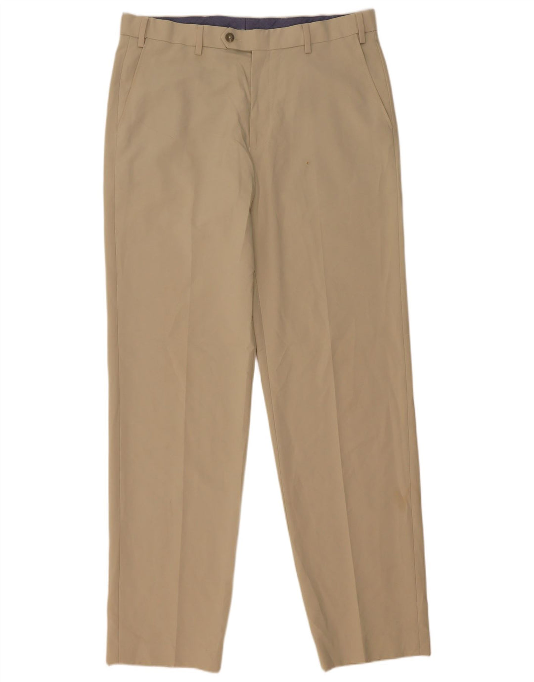 Marks & Spencer Herren-Anzughose, normal, W34, L33, Beige, Polyester