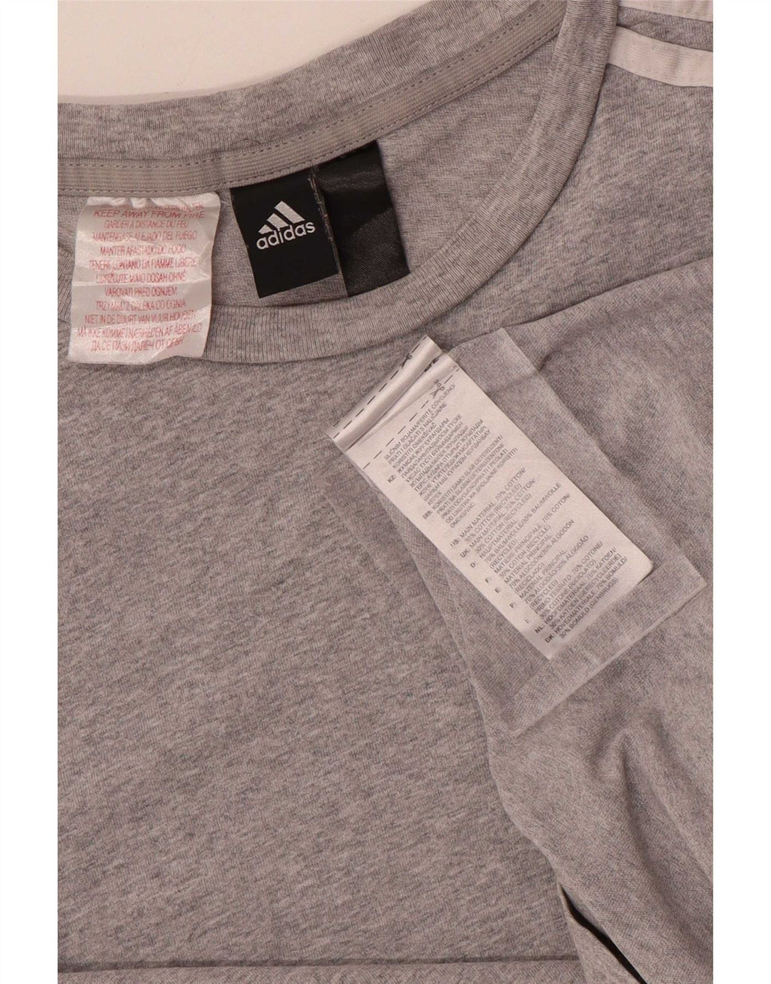 Adidas Herren T-Shirt Top XS Grau Baumwolle