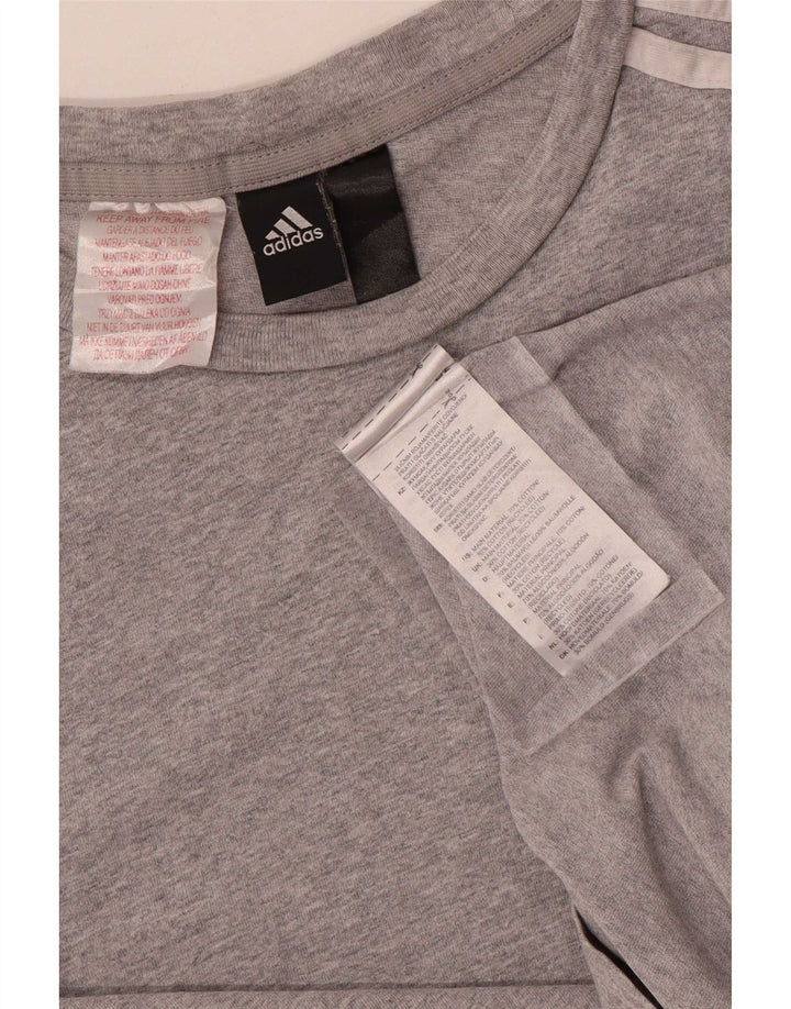 Adidas Herren T-Shirt Top XS Grau Baumwolle