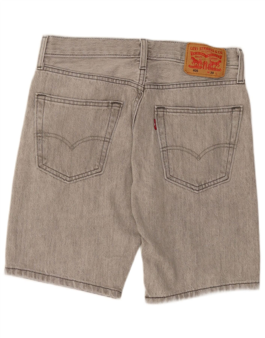 Levi's Herren 405 Denim Shorts W30 mittelgraue Baumwolle