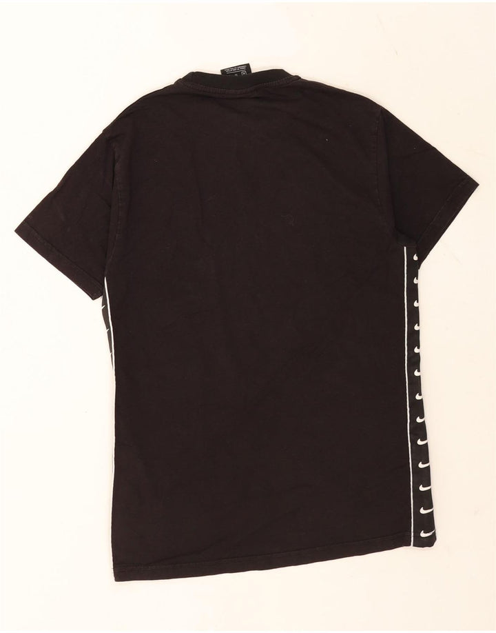Nike Herren-T-Shirt mit Grafik, mittelgroß, schwarze Baumwolle