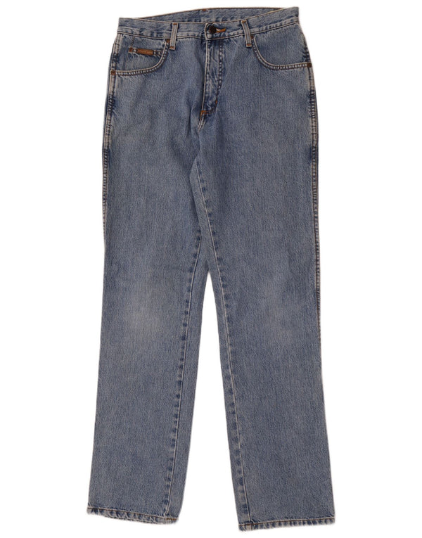 Wrangler Damen Texas High Waist Straight Jeans W32 L34 Blaue Baumwolle