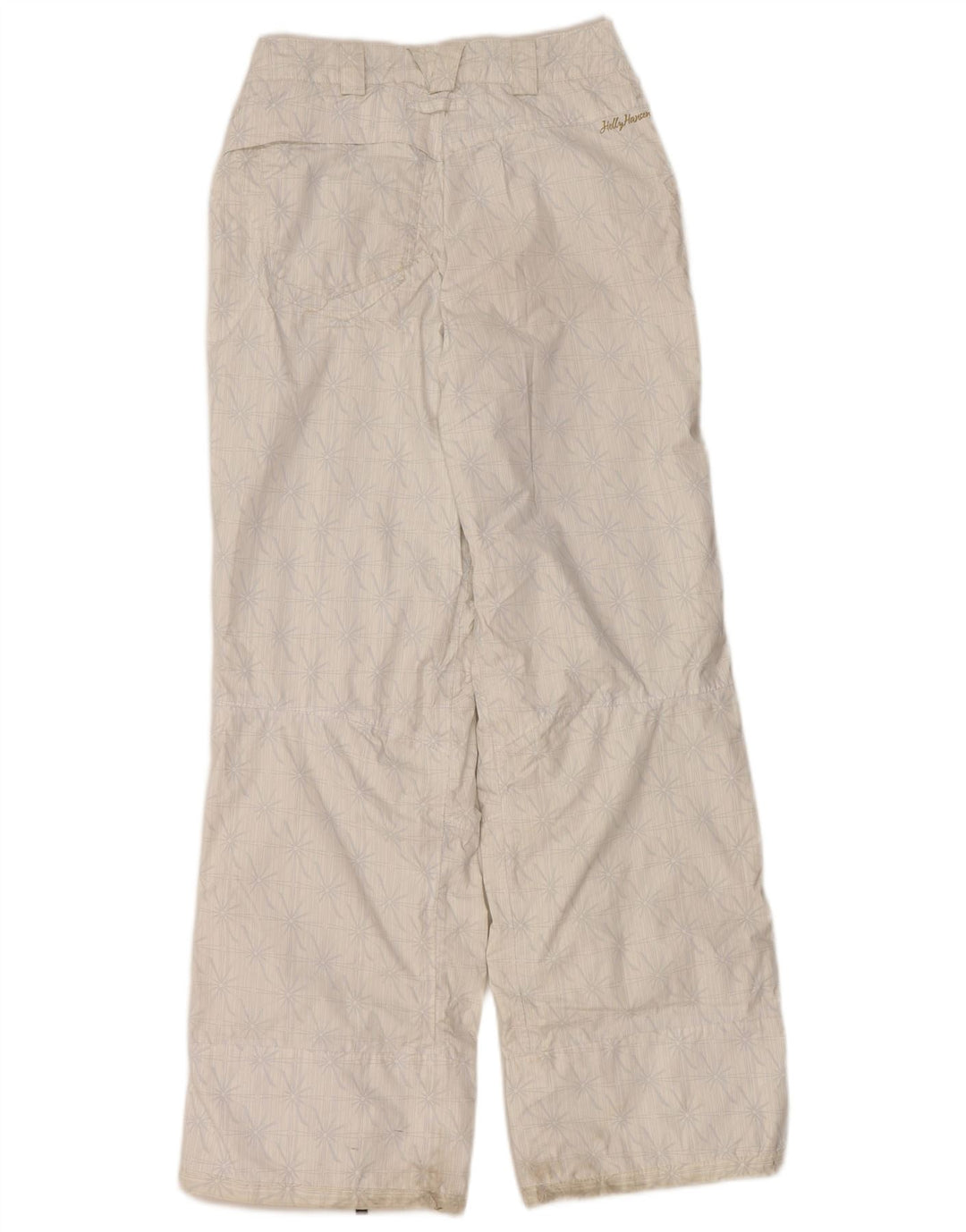 Helly Hansen Damen Skihose UK 6 XS Weiß geblümtes Polyamid